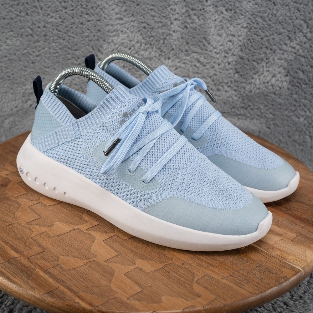 Peter Millar Shoes Womens Size‎ 8 Blue Knit Low Top Walking Sneakers LF21EF01